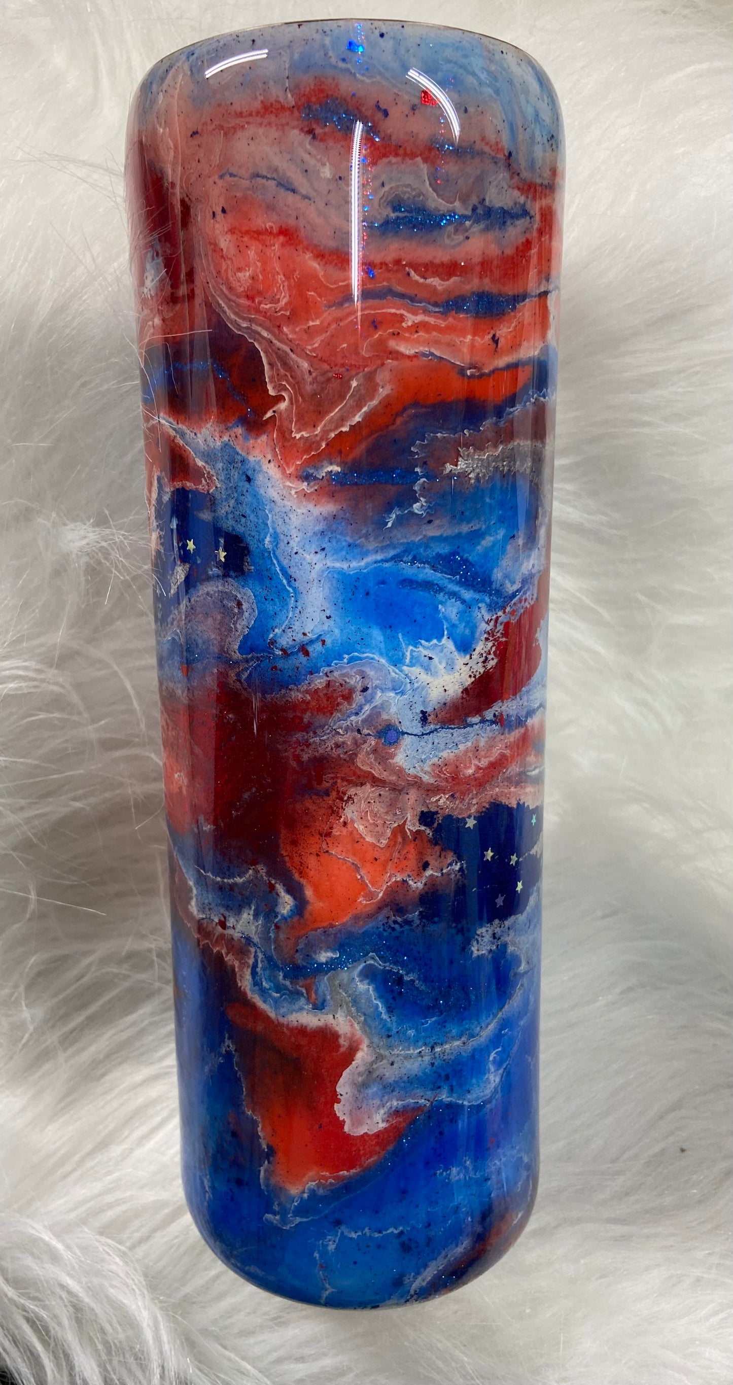 30oz Red, White, and Blue Tumbler